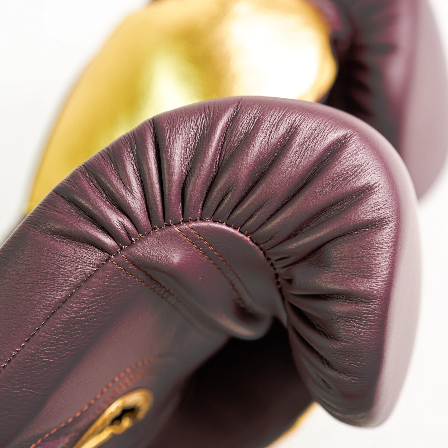 Gbs One – Boxing gloves with strap – Burgundy and Gold