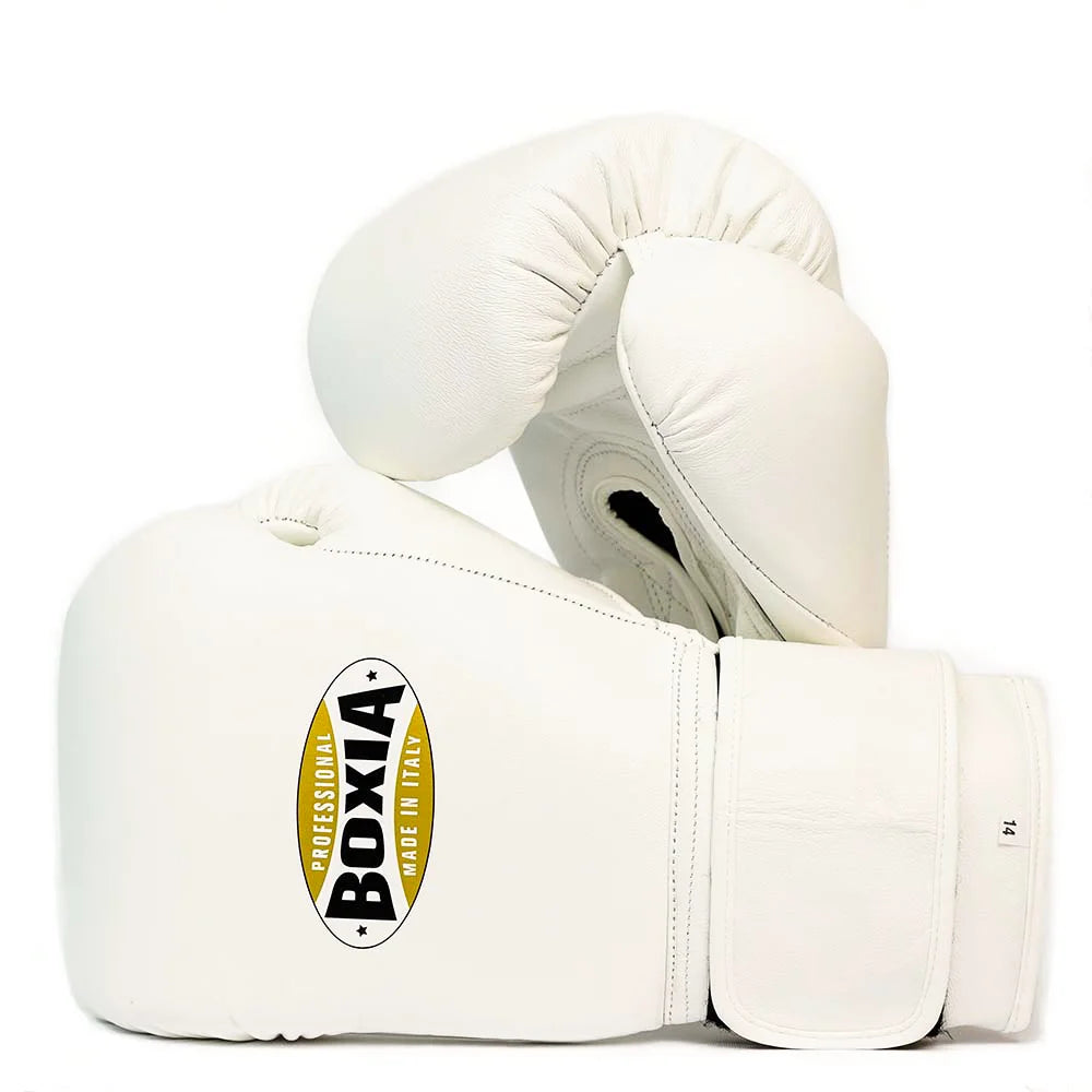 Gbs One- Boxing gloves with strap – White