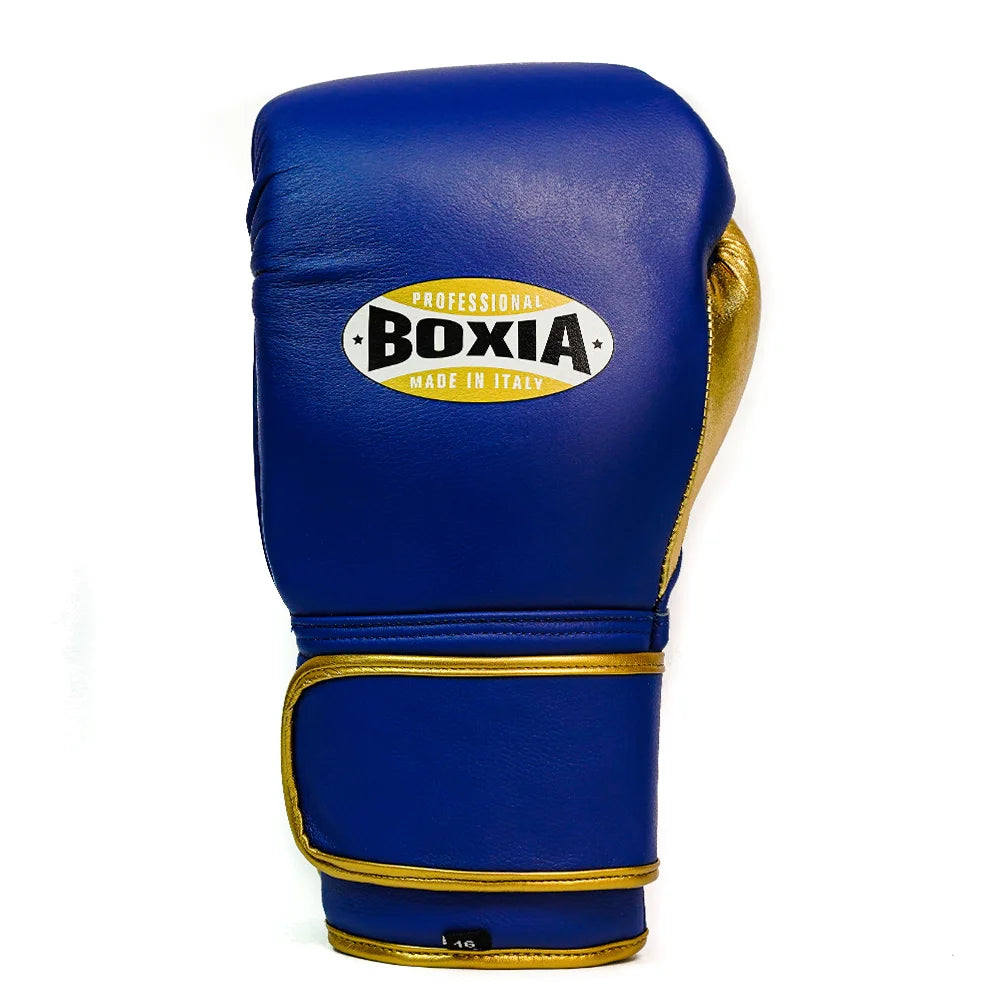 Gbs One – Boxing gloves with strap – Blue and Gold