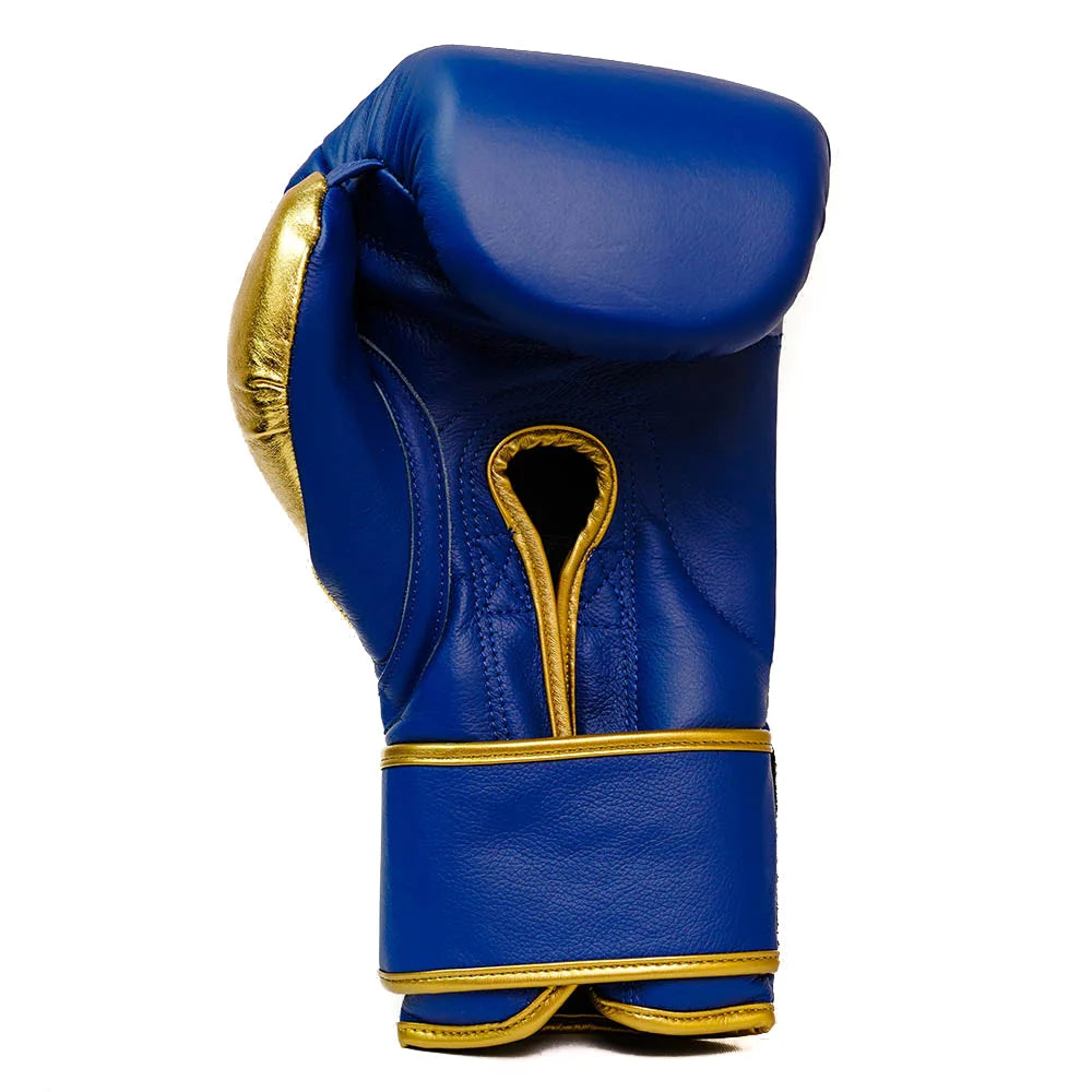 Gbs One – Boxing gloves with strap – Blue and Gold